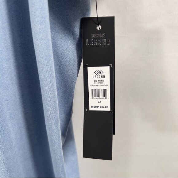 NWT LEG3ND Lightweight Light BlueTee 0695 - Picture 4 of 9